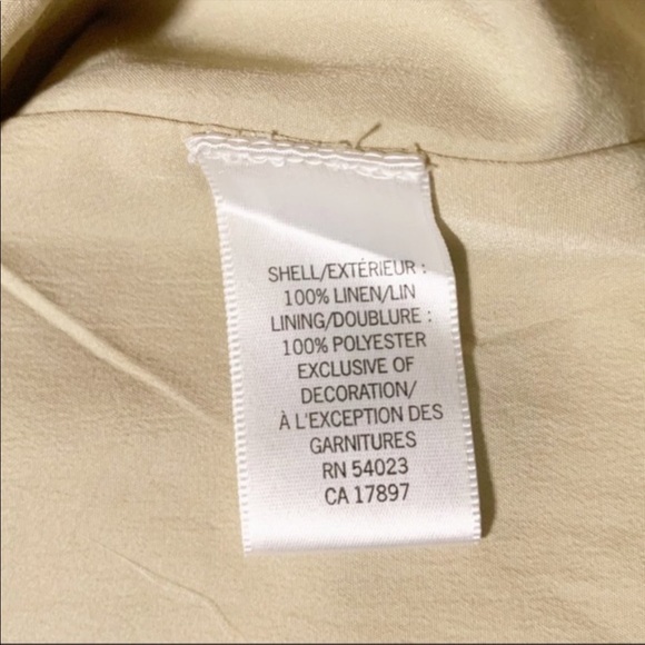 Banana Republic Linen Embroidered Strapless Dress  Size 2 - Picture 9 of 10